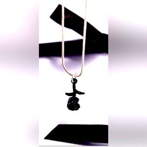 🖤🥀🖤 “TIPPY ROSE” BLACK NECKLACE WITH FREE EARRINGS ~ PAPARAZZI❗️ 🖤🥀🖤